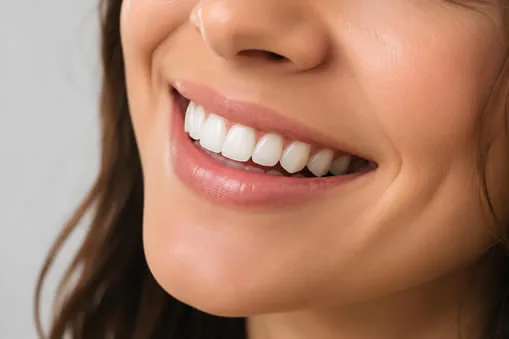 dental cleaning close up smile
